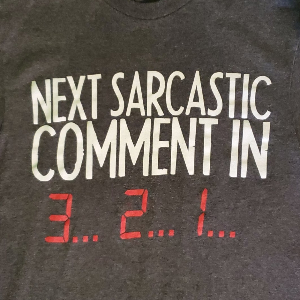 NEXT SARCASTIC COMMENT IN 3...2...1... small